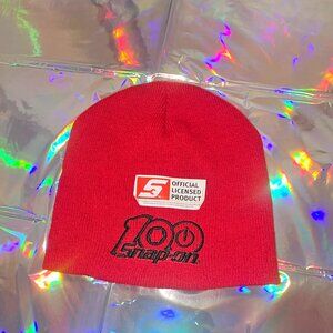 *NEW* Snap On Tools Red Winter Beanie Hat/Cap Embroidered 100*NEW* Snap On Tools